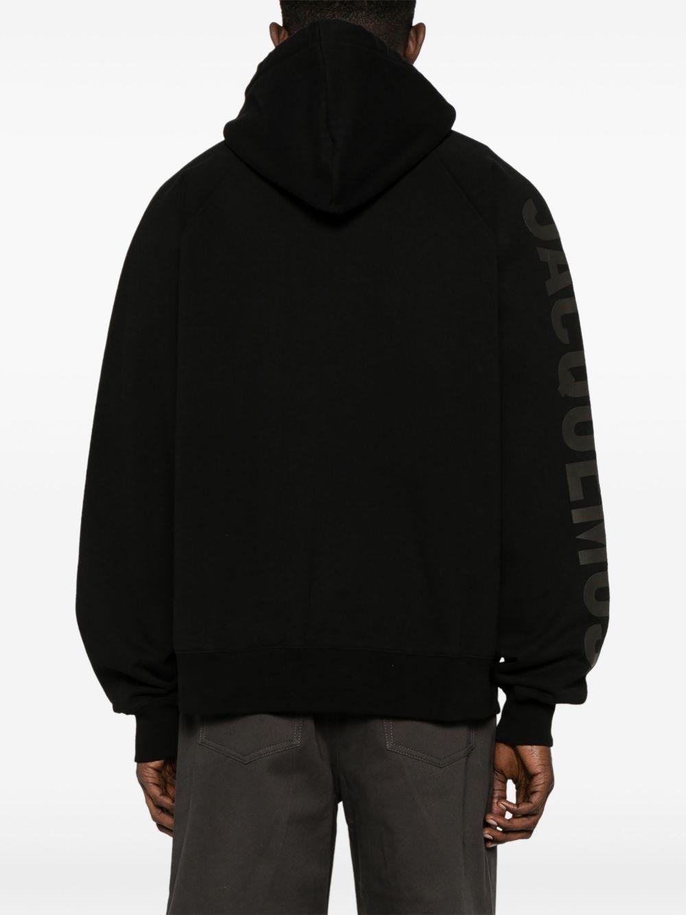 Le Hoodie Typo cotton top Product Image