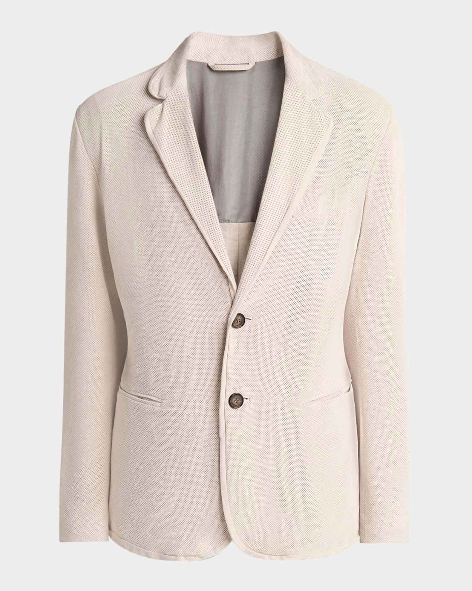 Men's Perforated Suede Sport Coat Product Image