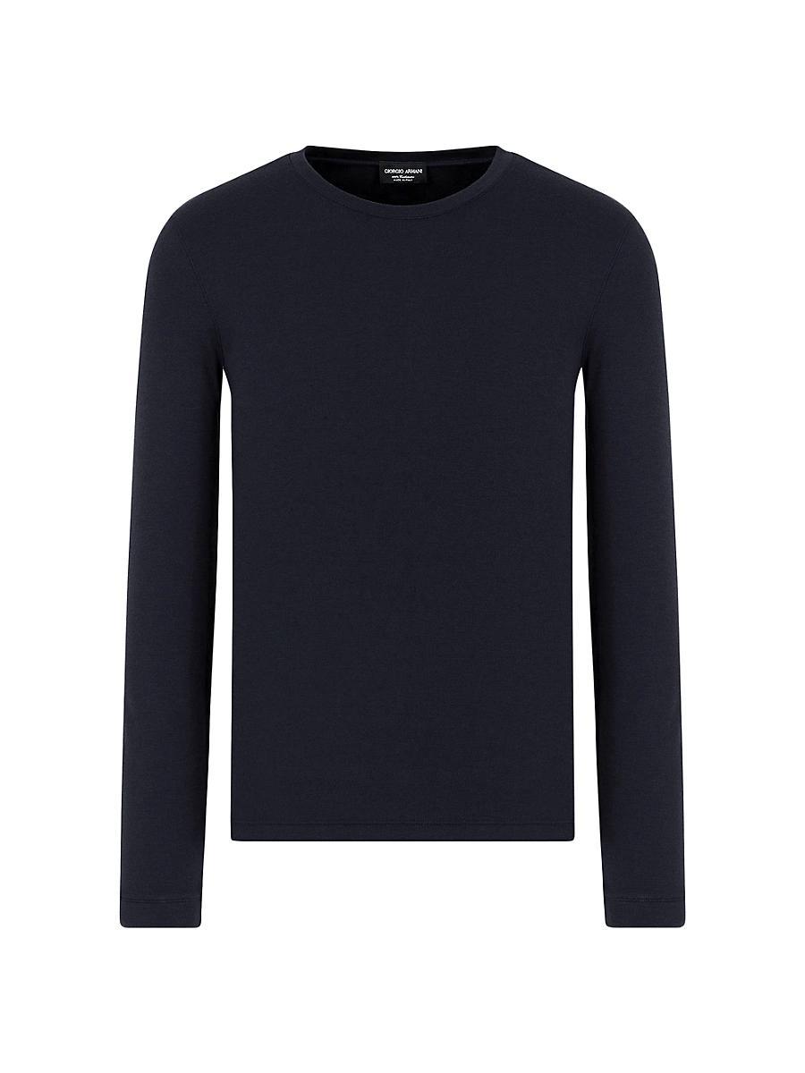 Mens Cashmere Jersey Long-Sleeve Shirt Product Image
