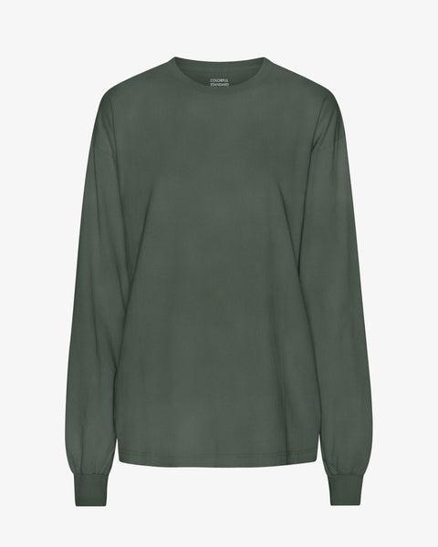 Oversized Organic LS T-Shirt - Neptune Blue Product Image
