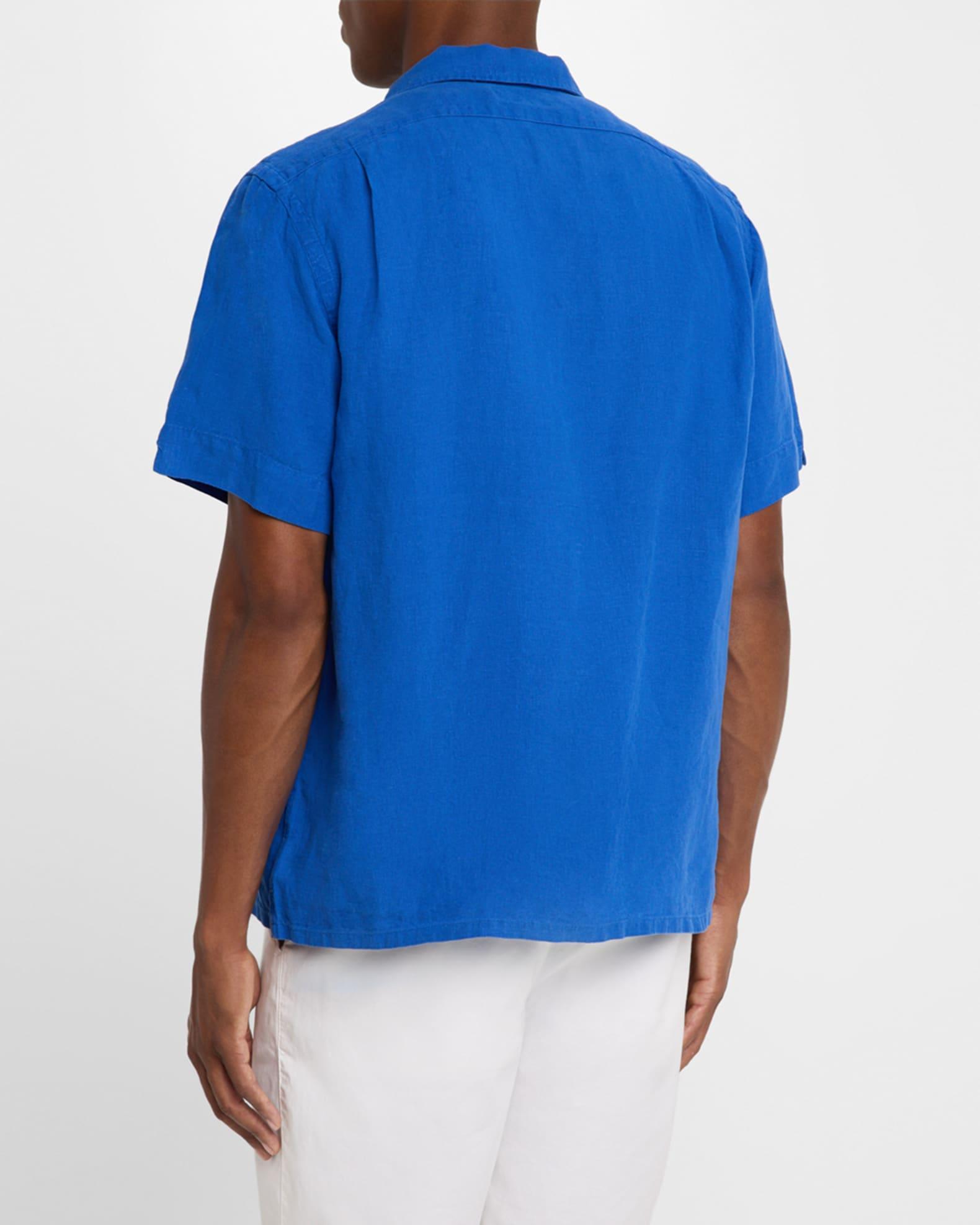 Men's Slub Linen Camp Shirt Product Image