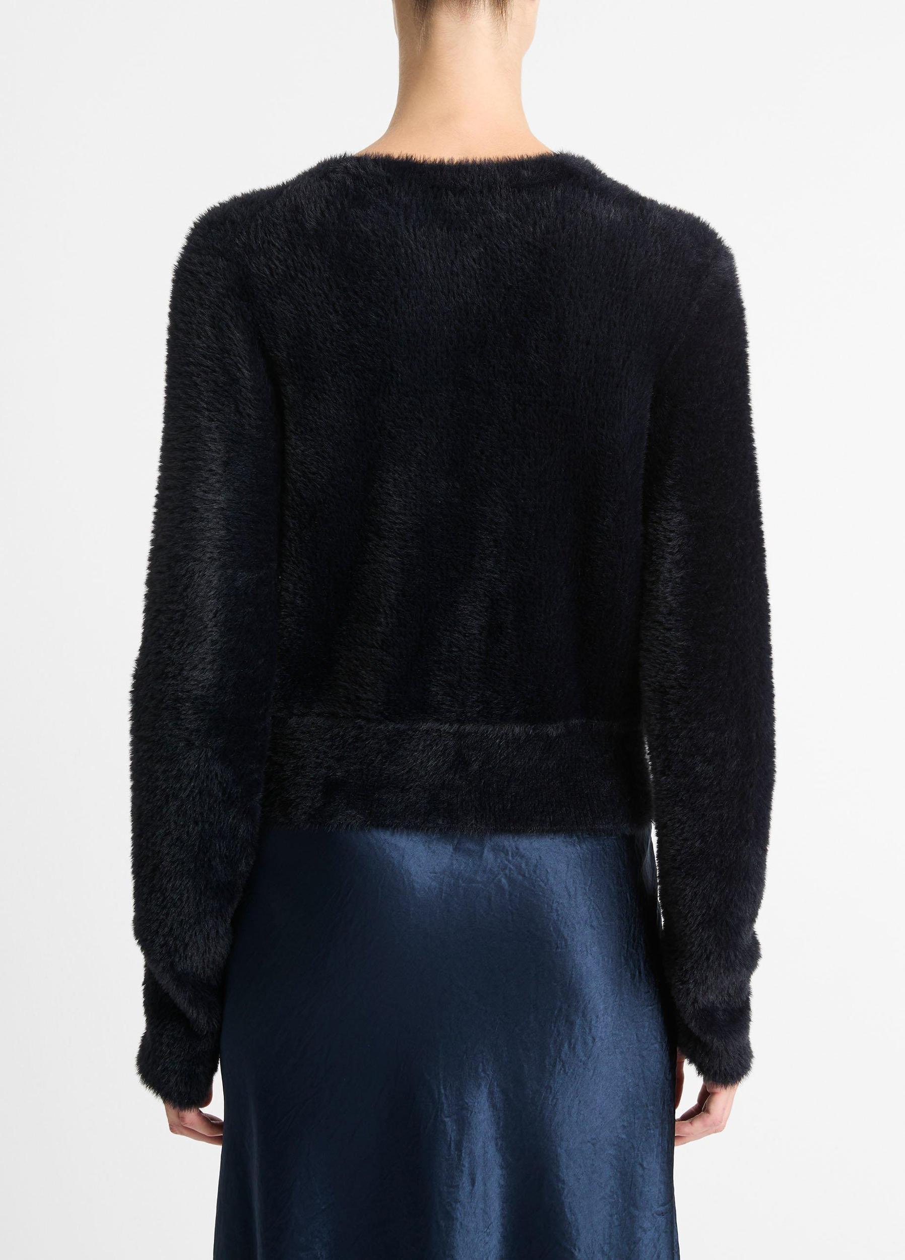 Womens Eyelash Cardigan, Black, Size XXS Vince Product Image