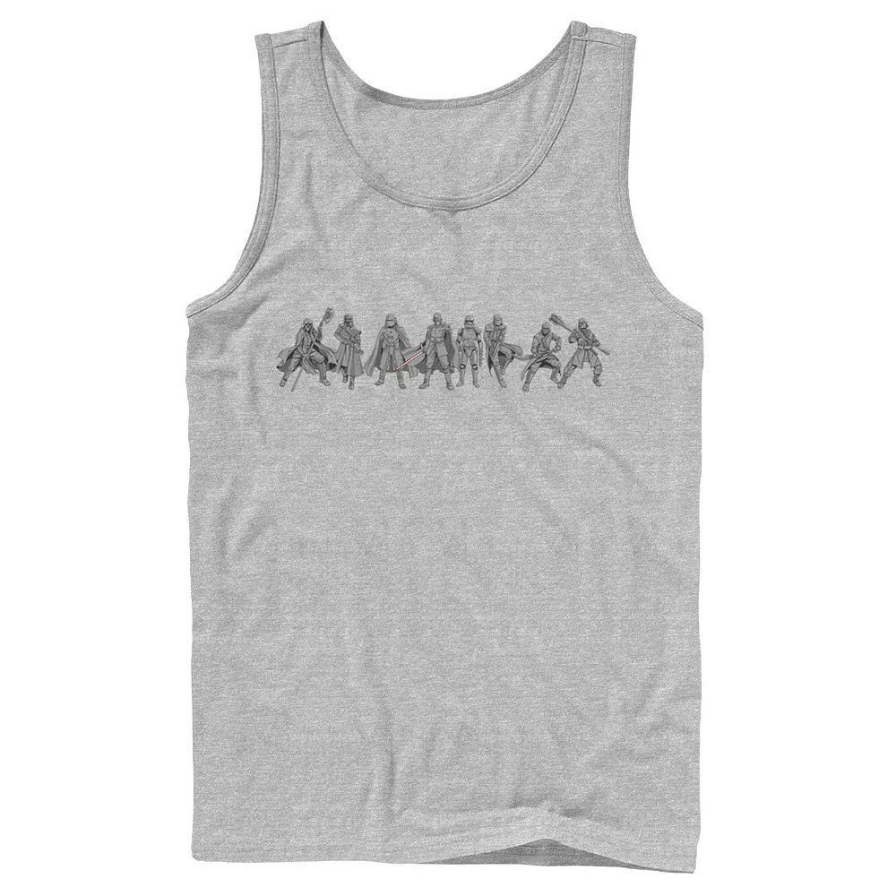 Men's Star Wars The Rise of Skywalker Knights of Ren Line Tank Top, Size: Large, Athletic Grey Product Image