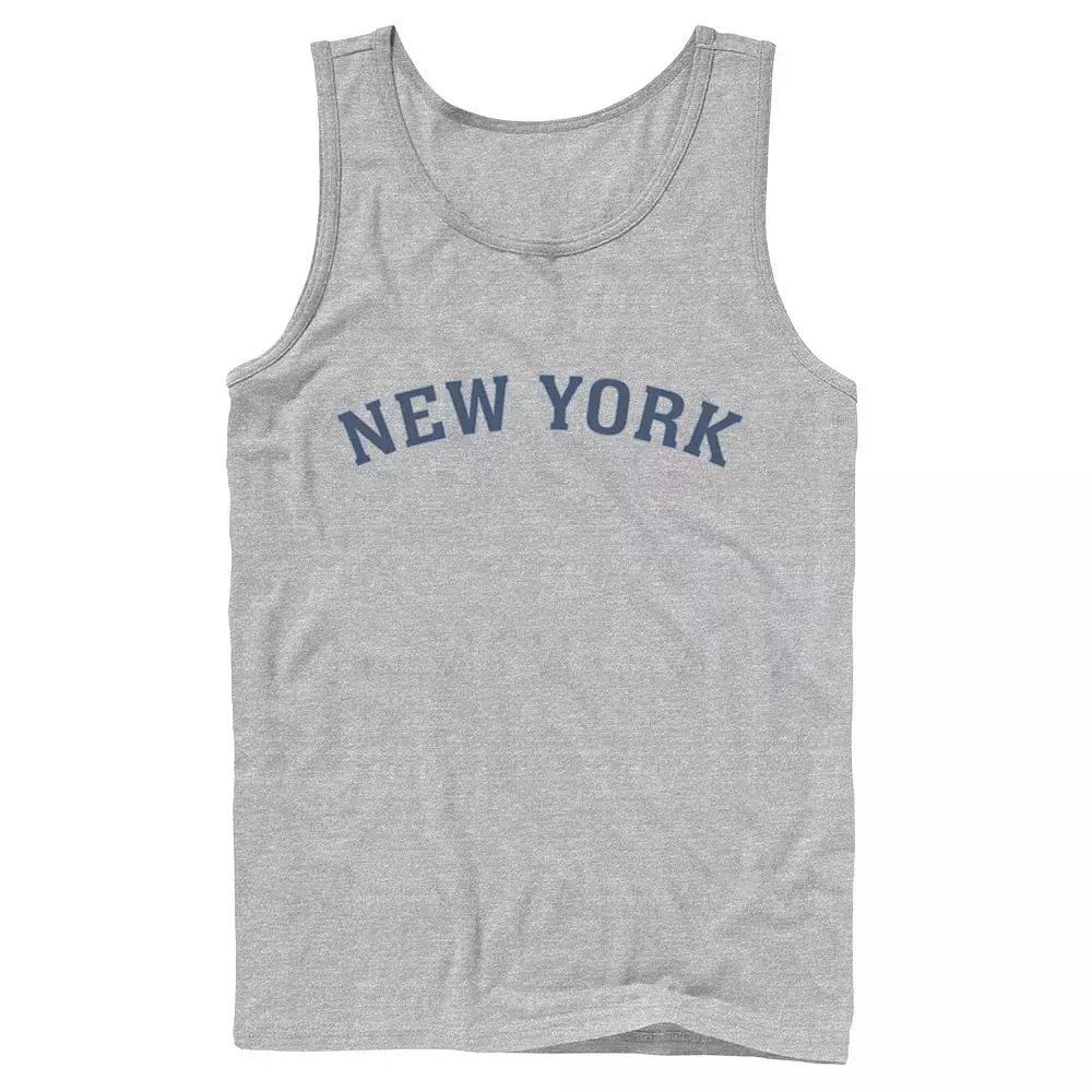 Men's City Of New York Collegiate Typographic Tank Top, Size: Large, White Product Image