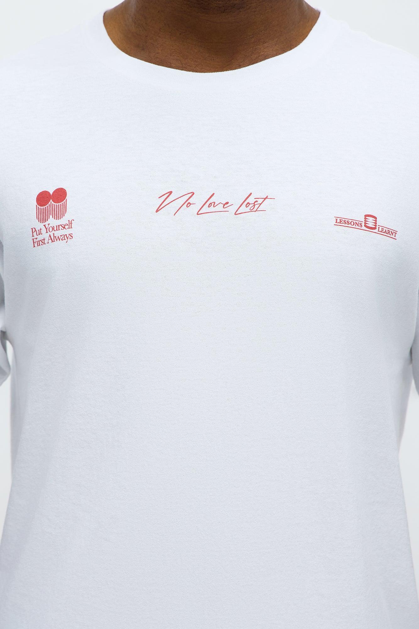 Burning Bridges No Love Short Sleeve Tee - White Product Image