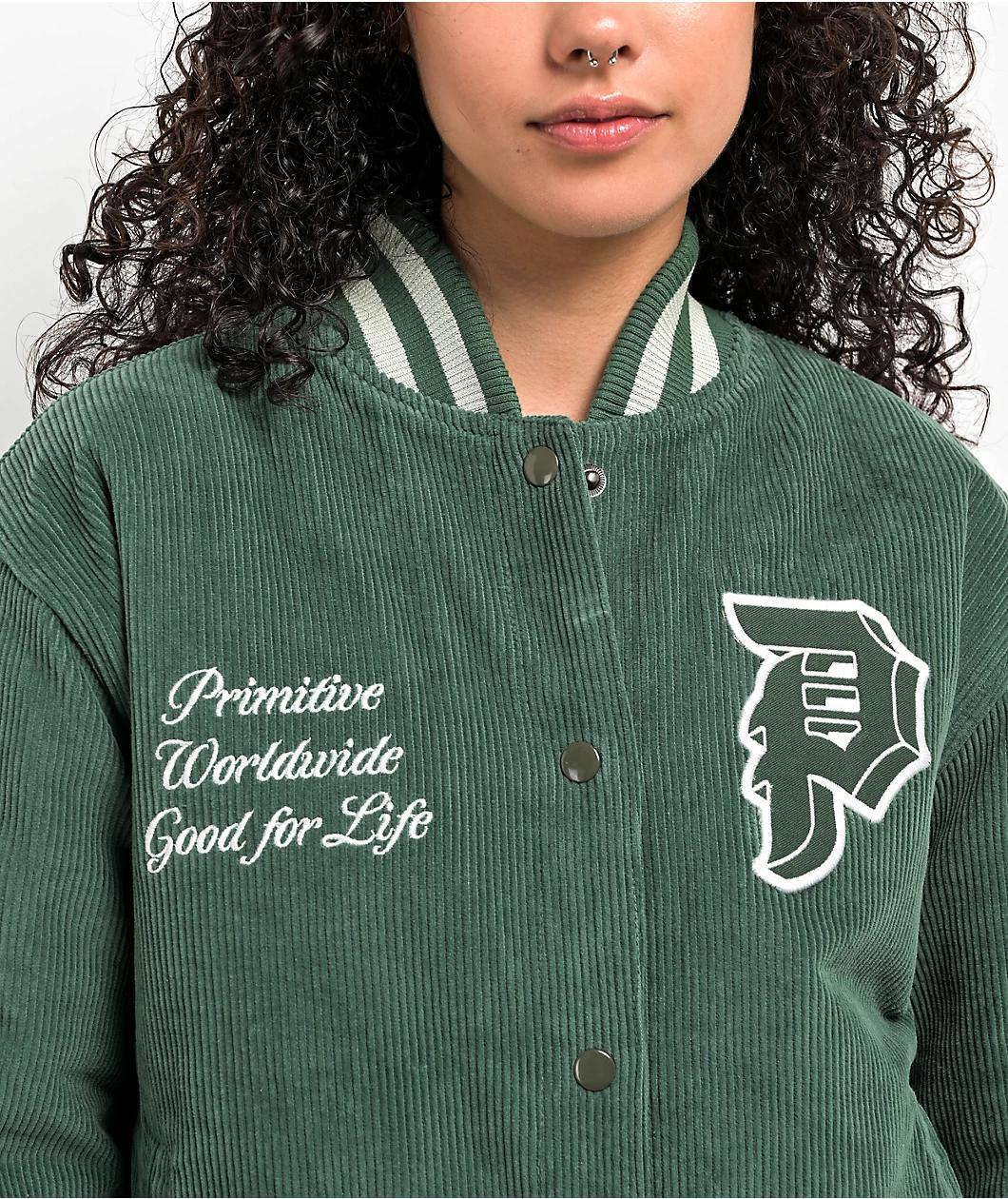 Primitive Bradford Green Corduroy Varsity Jacket Product Image