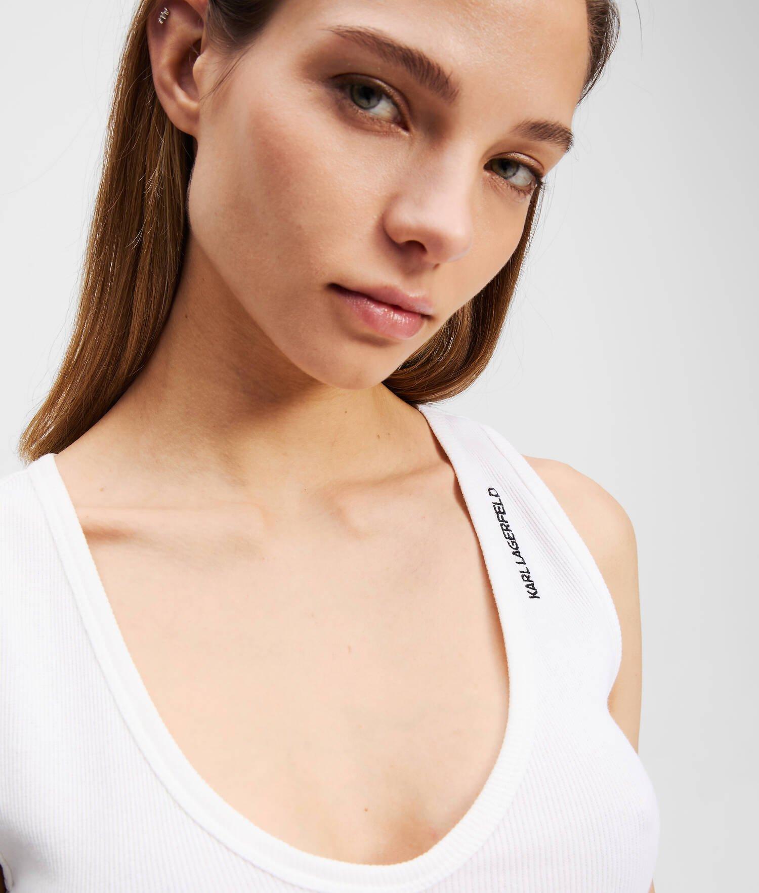 RIBBED V-NECK TANK TOP Product Image