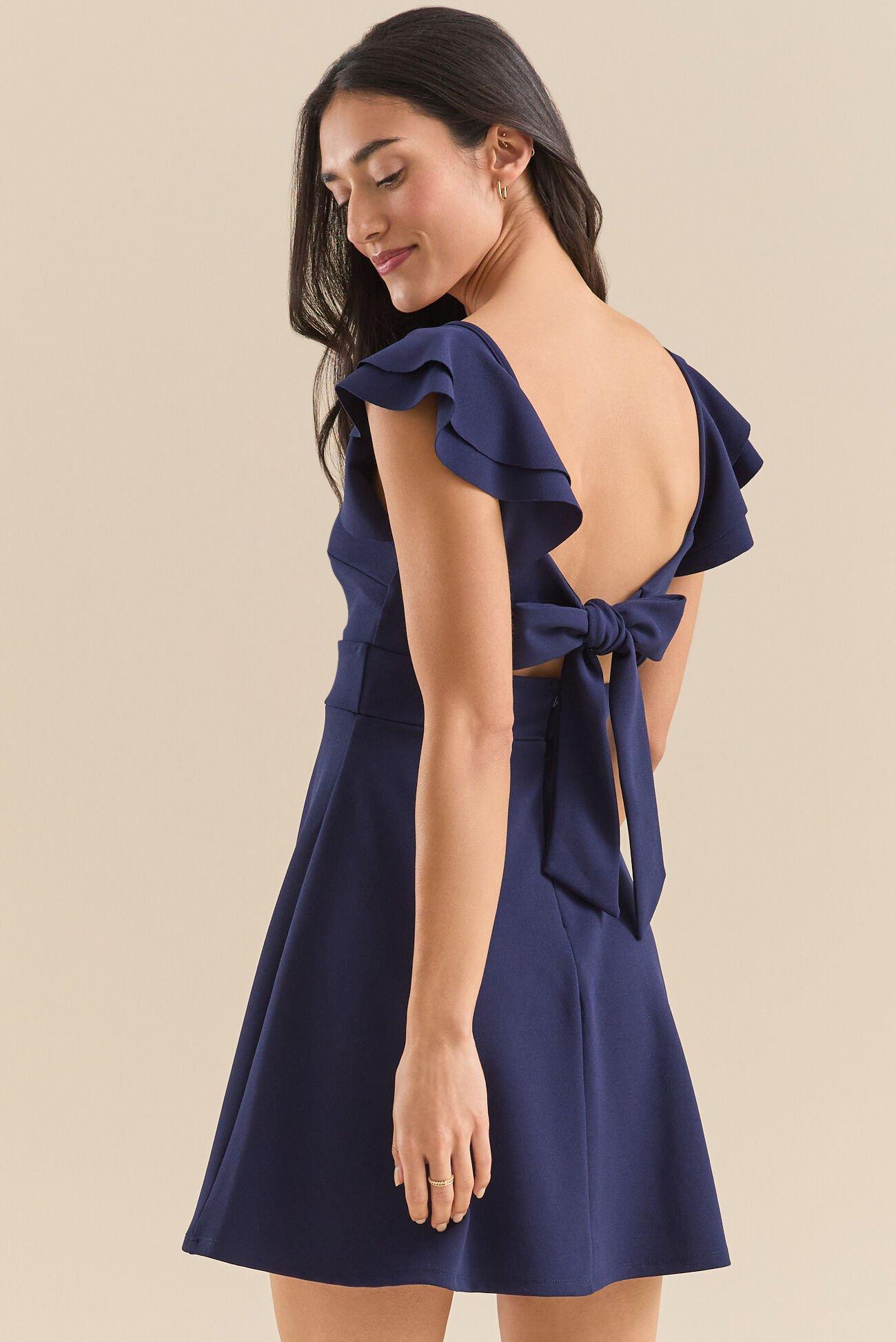 Maia Cross Front Mini Dress Product Image