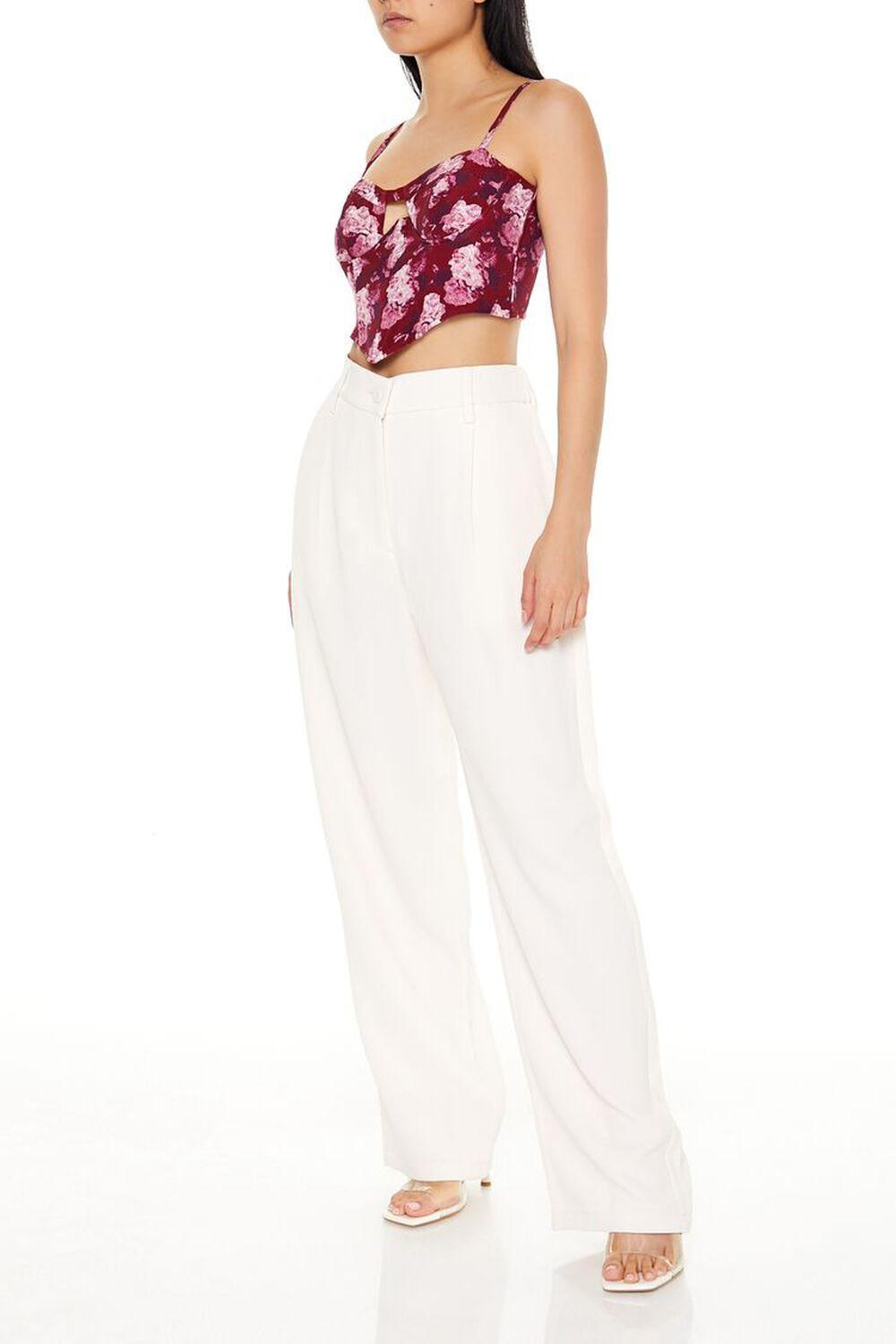 High-Rise Wide-Leg Trouser Pants | Forever 21 Product Image