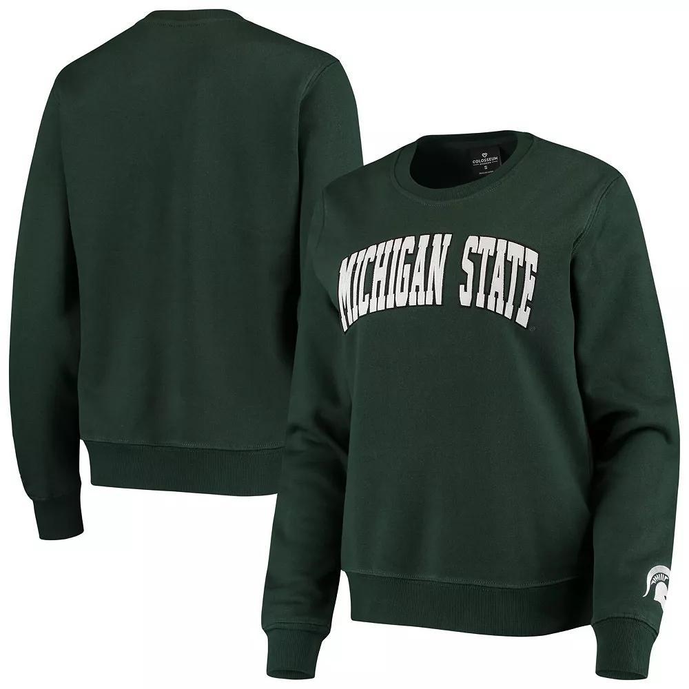 Women's Colosseum Green Michigan State Spartans Campanile Pullover Sweatshirt, Size: 2XL Product Image