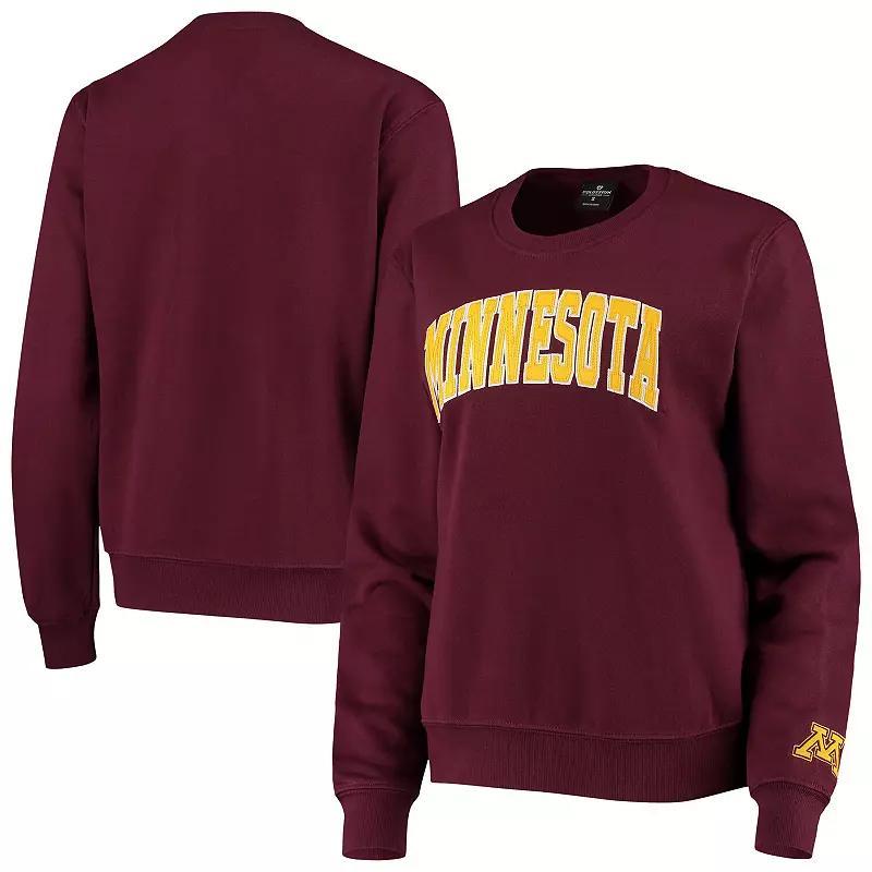 Womens Colosseum Maroon Minnesota Golden Gophers Campanile Pullover Sweatshirt Product Image