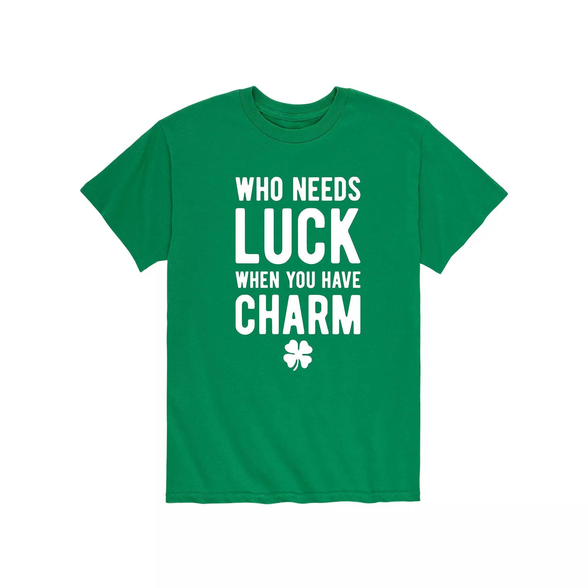 Big & Tall Who Needs Luck Charm Tee, Mens Product Image