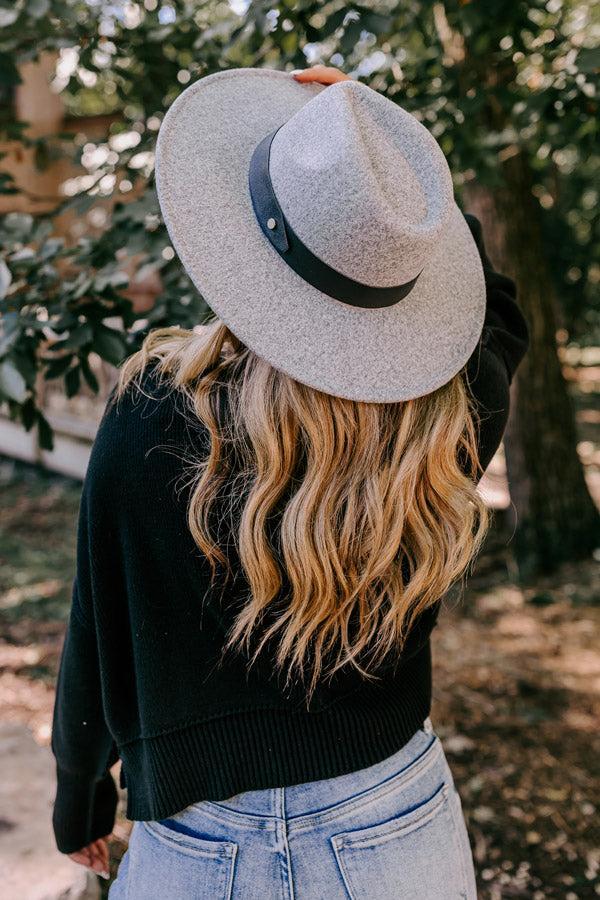 Sweetheart In The City Fedora in Grey Product Image