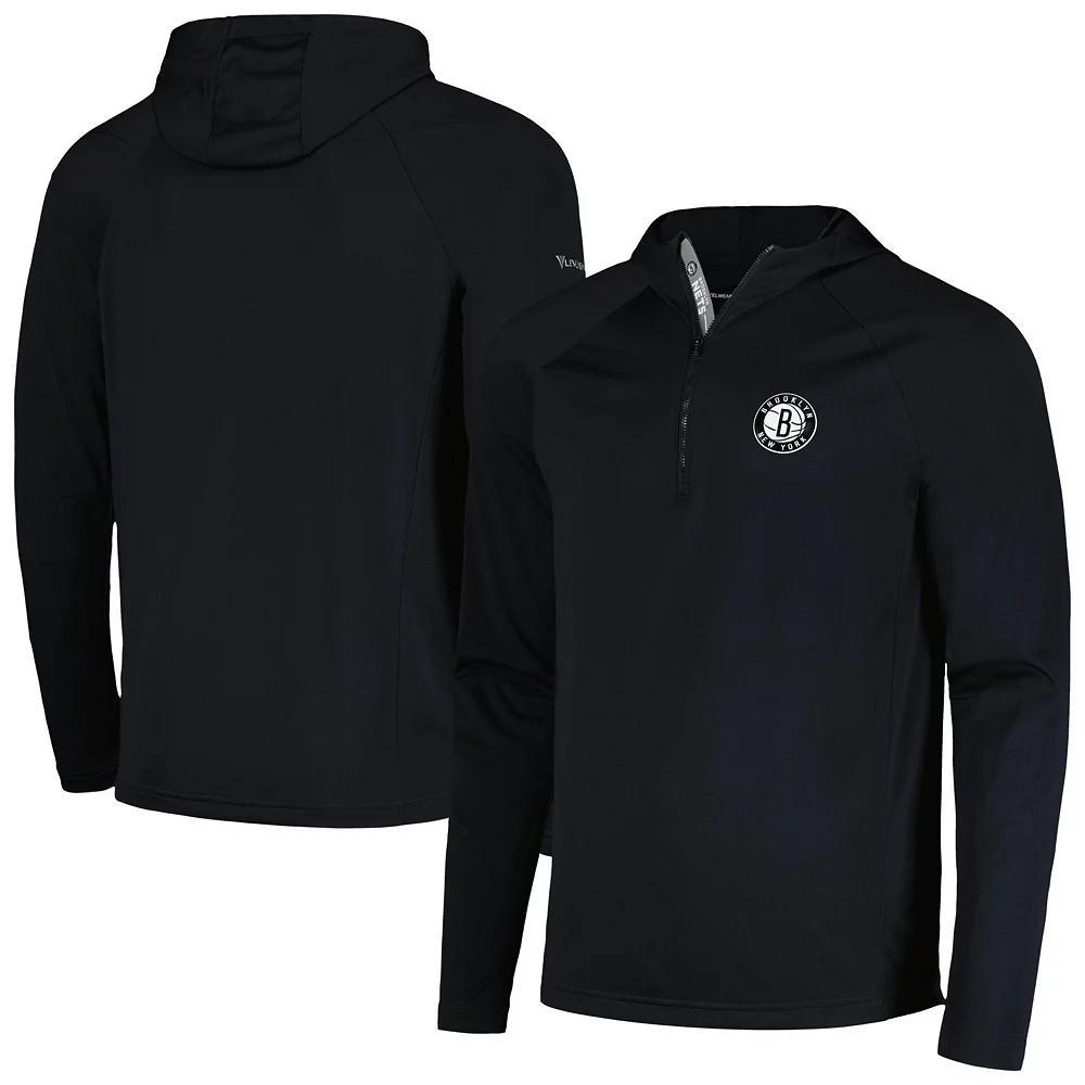 Mens Levelwear Chicago Bulls Zander Hoodie Raglan Quarter-Zip Top Product Image