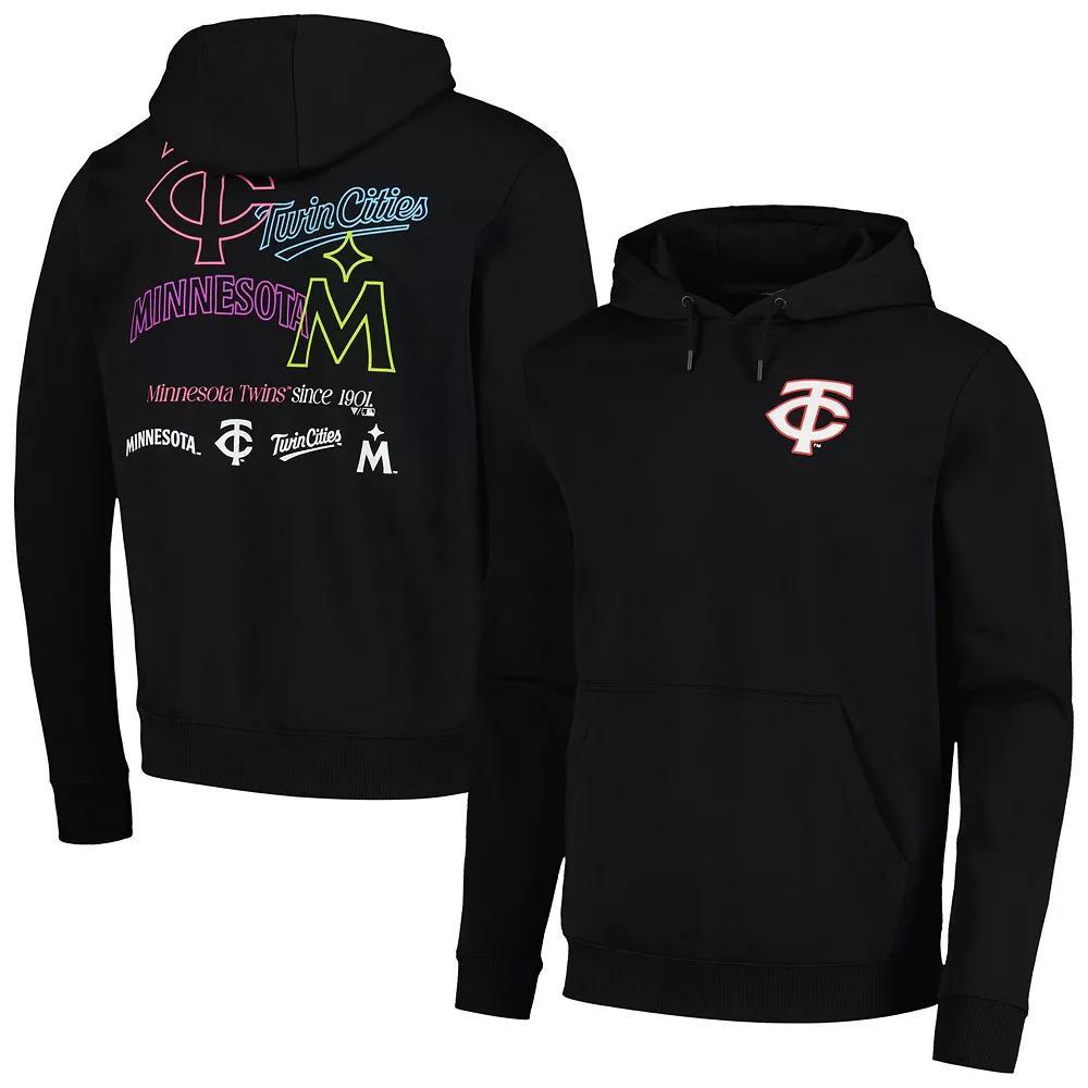 Men's Levelwear Black Minnesota Twins Podium Vintage Pullover Hoodie, Size: 2XL Product Image
