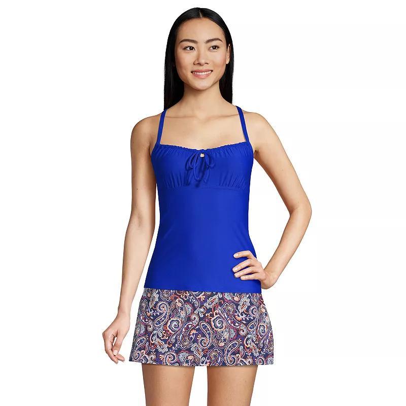 Womens Lands End UPF 50 Tie-Front Underwire Tankini Swim Top Product Image