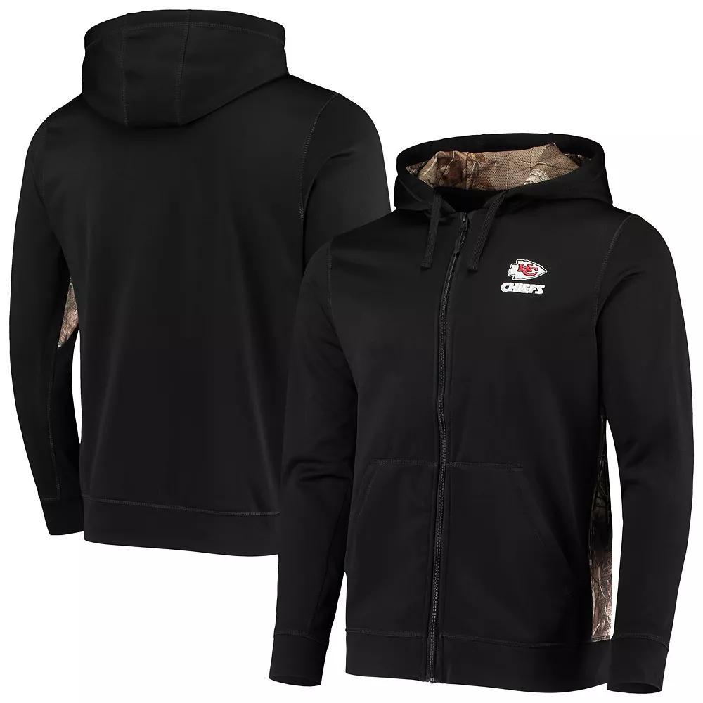 Men's Dunbrooke Black/Realtree Camo Kansas City Chiefs Decoy Tech Fleece Full-Zip Hoodie, Size: Large Product Image