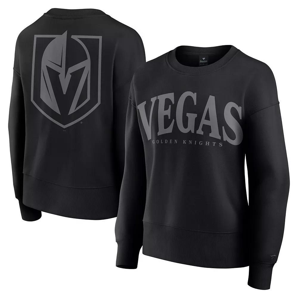 Women's Fanatics  Black Vegas Golden Knights Elements Flow Pullover Sweatshirt, Size: Large, Lvk Black Product Image