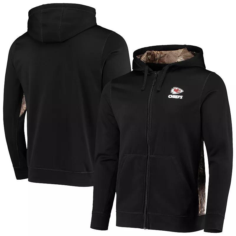 Men's Dunbrooke Black/Realtree Camo Kansas City Chiefs Decoy Tech Fleece Full-Zip Hoodie, Size: Large Product Image