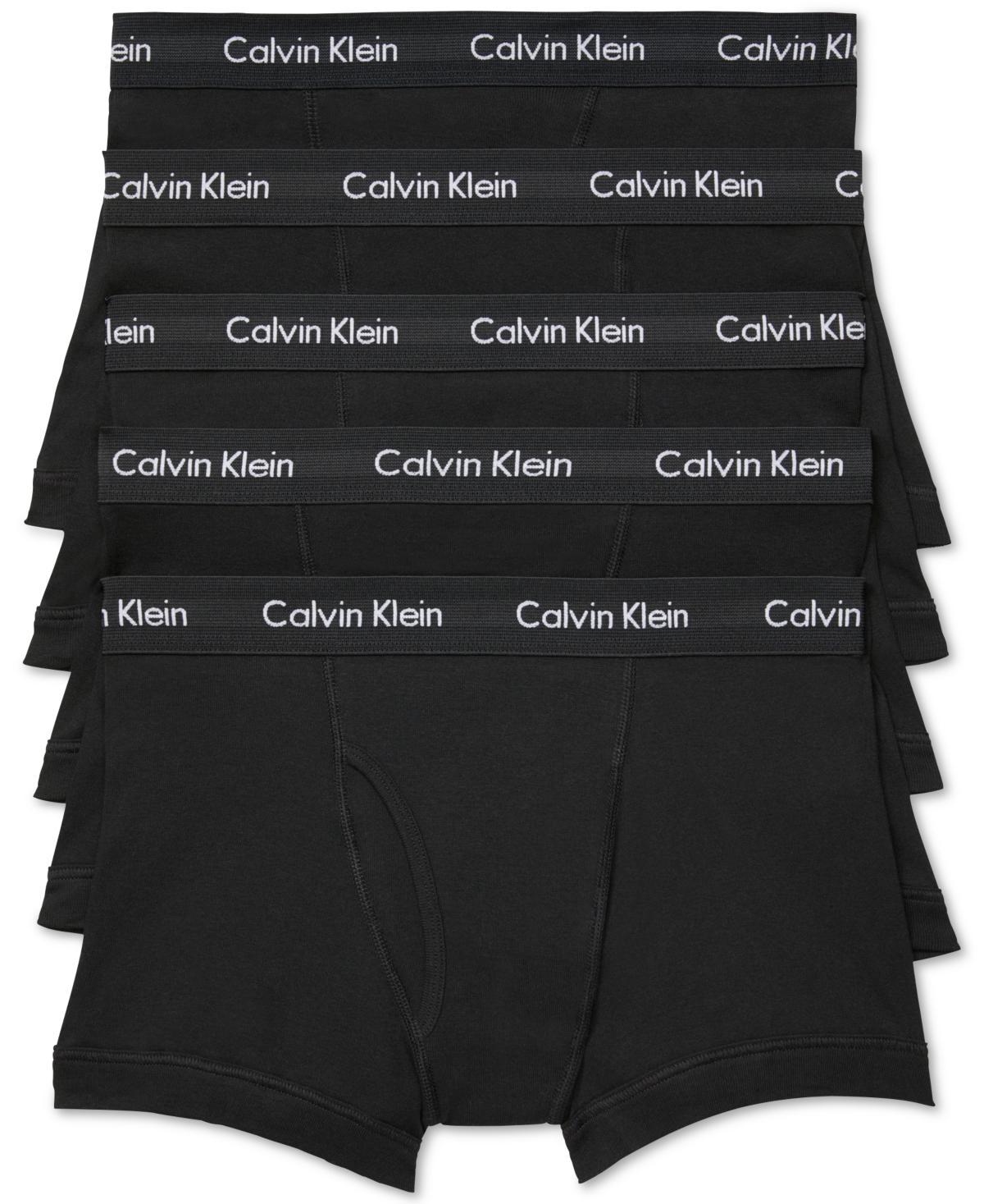 Calvin Klein Men's Cotton Classics 5-Pack Trunk - White - XXL Product Image