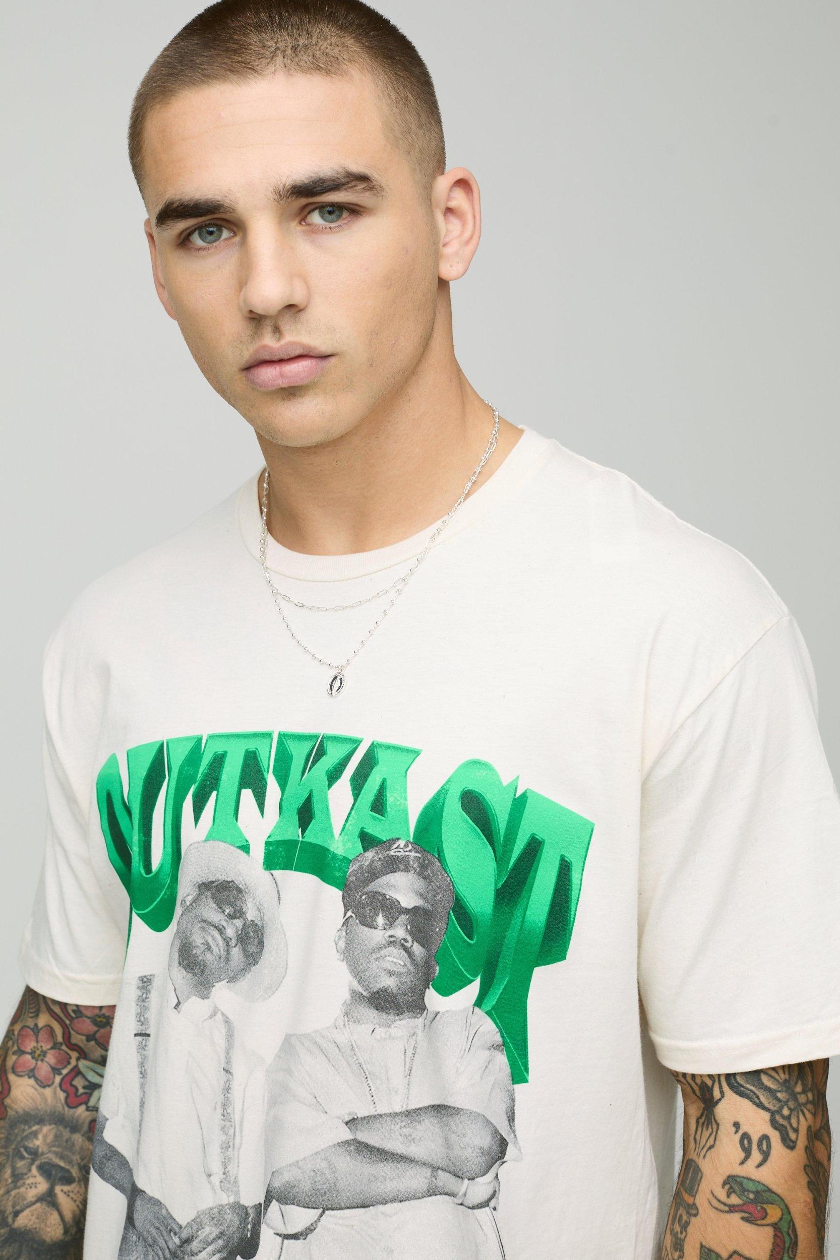 Oversized Outkast License Graphic T Shirt | boohooMAN USA Product Image