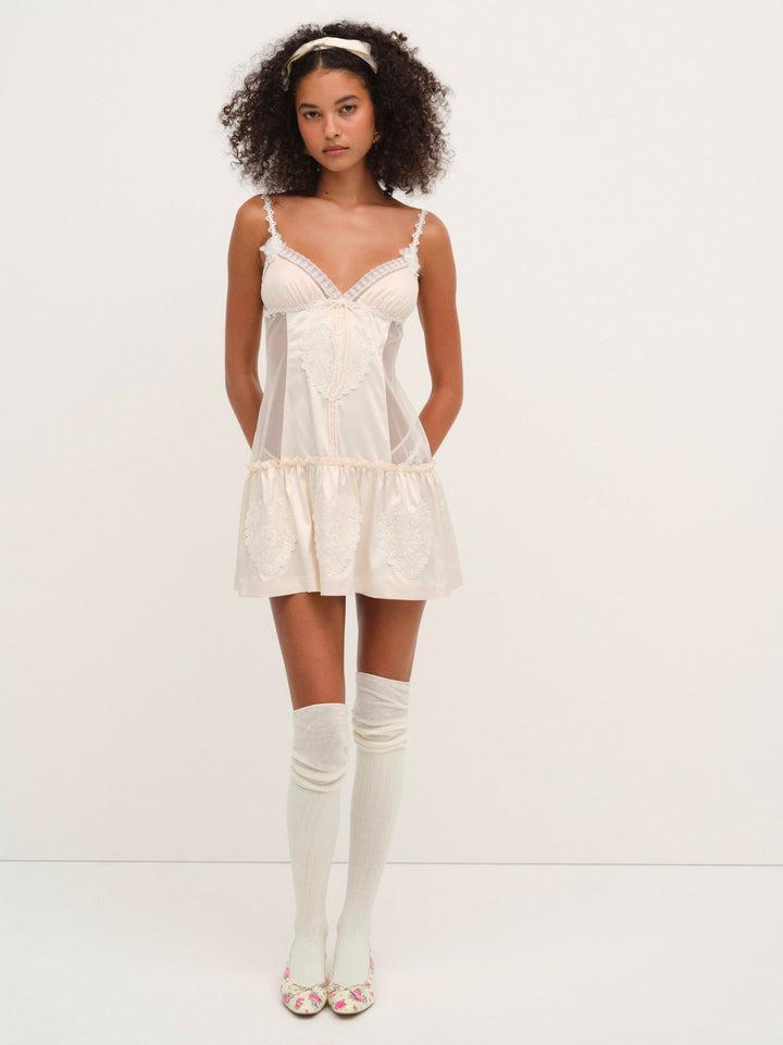 Vintage Embroidery Slip — White Product Image