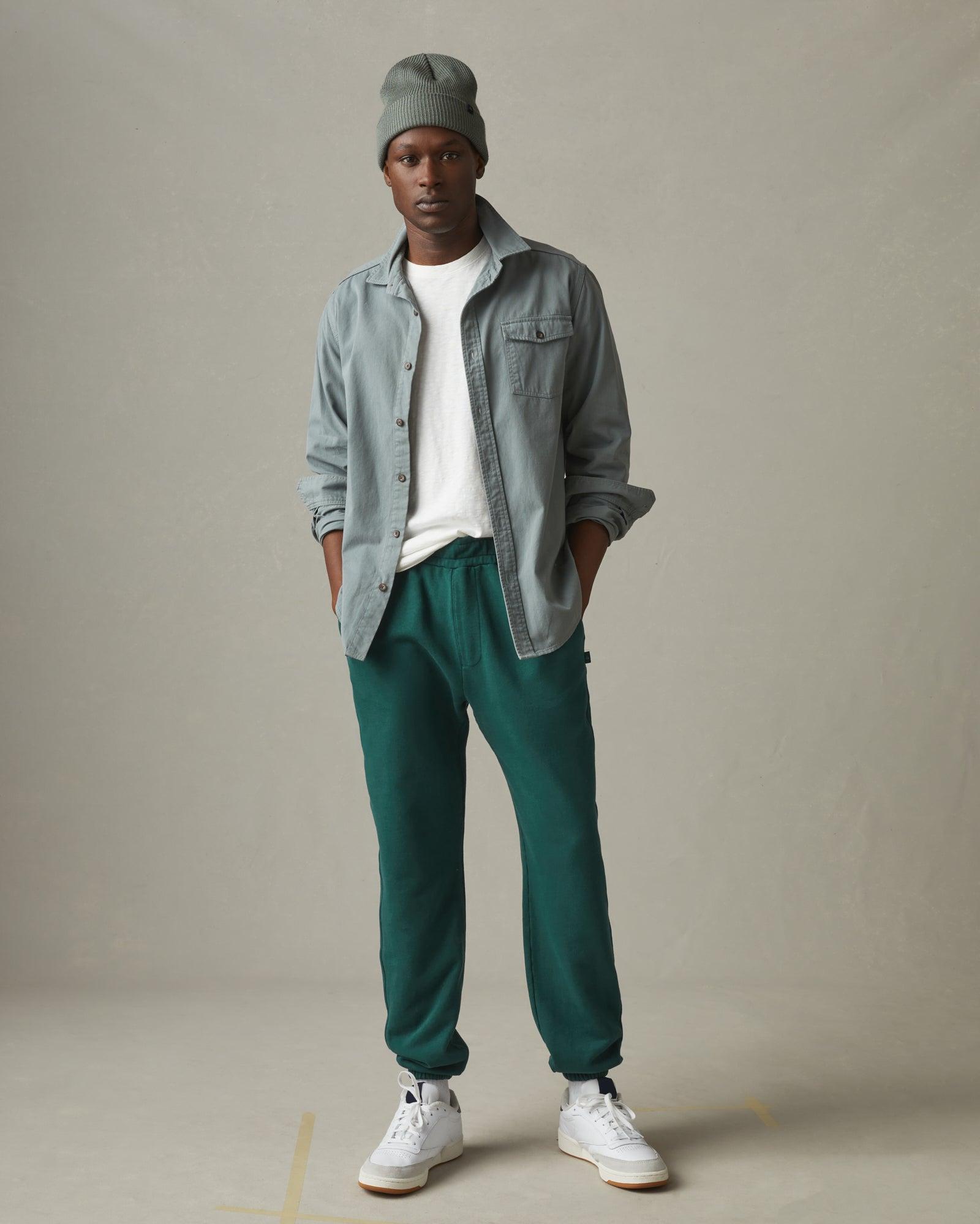 Men's Premium Midweight Sweatpant - Monstera Green Male Product Image
