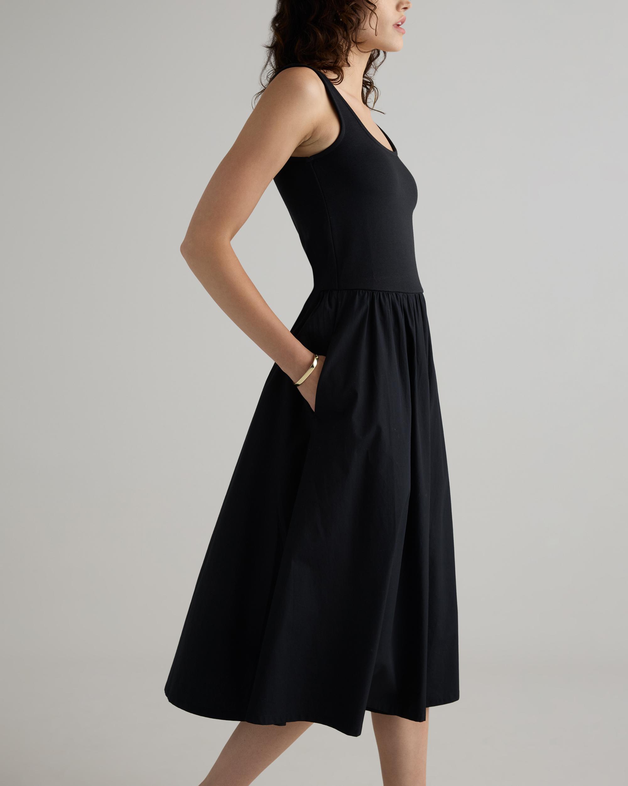 Quince | Women's Cotton Mixed Media Tank Top Dress Size XS, Cotton/Modal Product Image