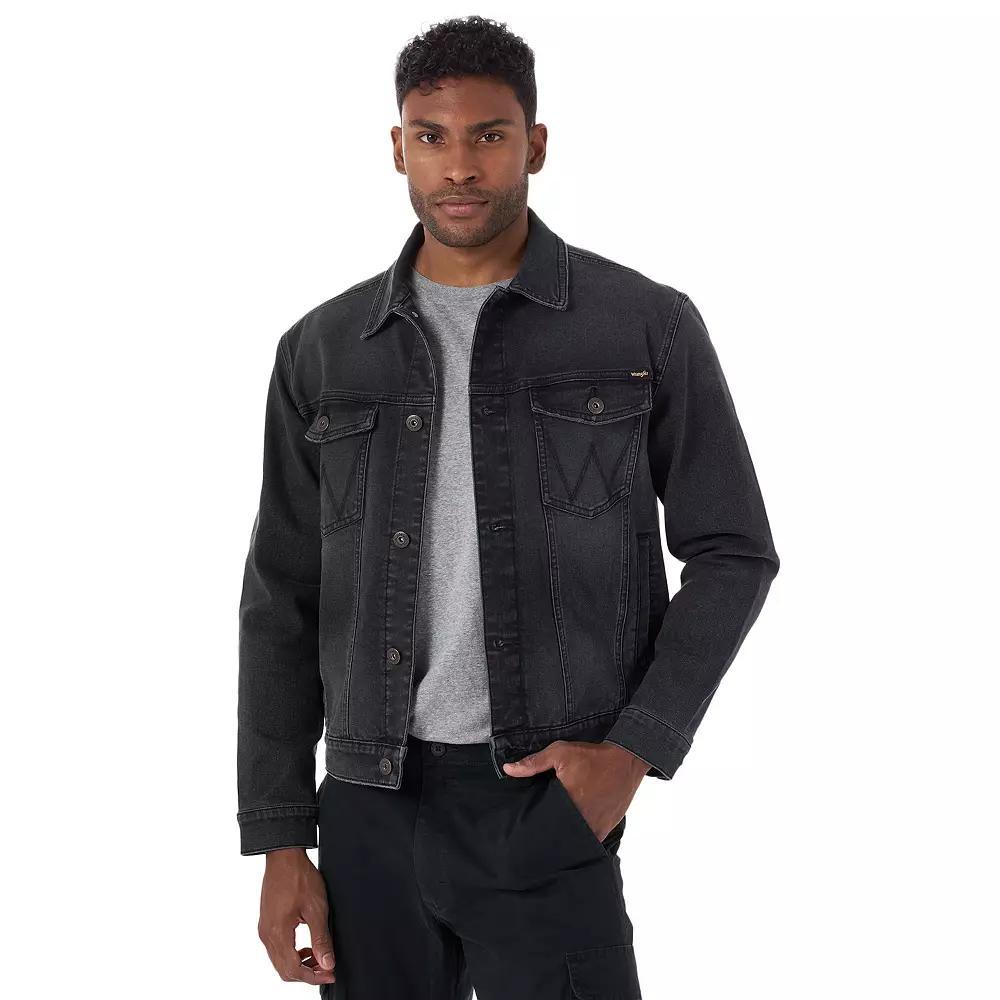 Men's Wrangler Denim Jacket, Size: XXL, Black Product Image