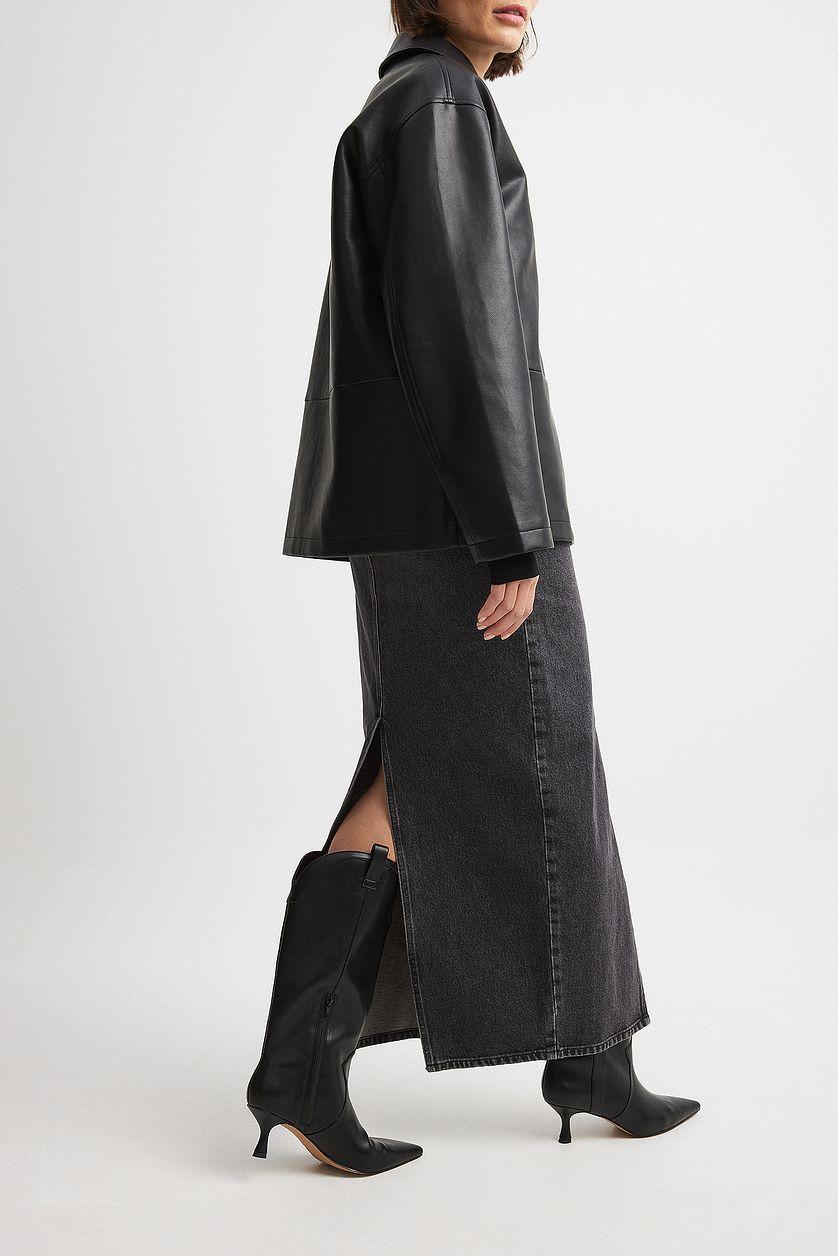 Knee High Cowboy Stiletto Boots Product Image
