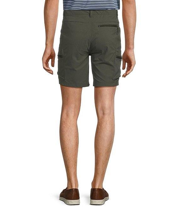 Roundtree & Yorke Big & Tall Performance Classic Fit Flat Front 11#double; Cargo Shorts Product Image