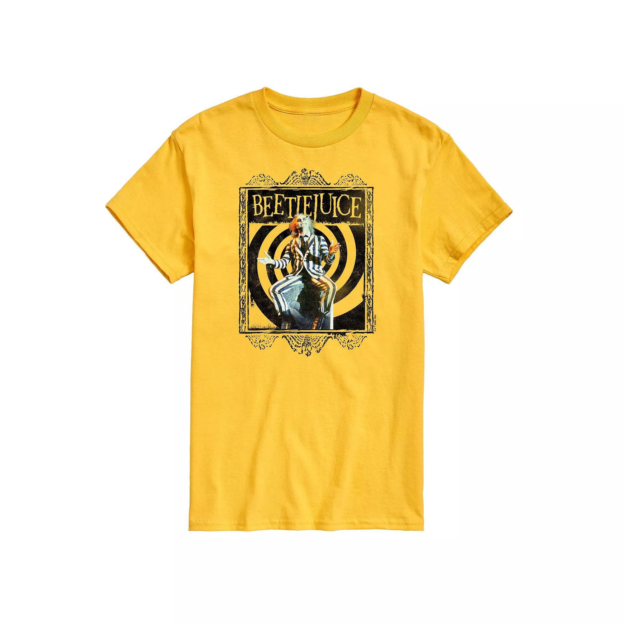 Big & Tall Beetlejuice On Grave Graphic Tee, Mens Product Image