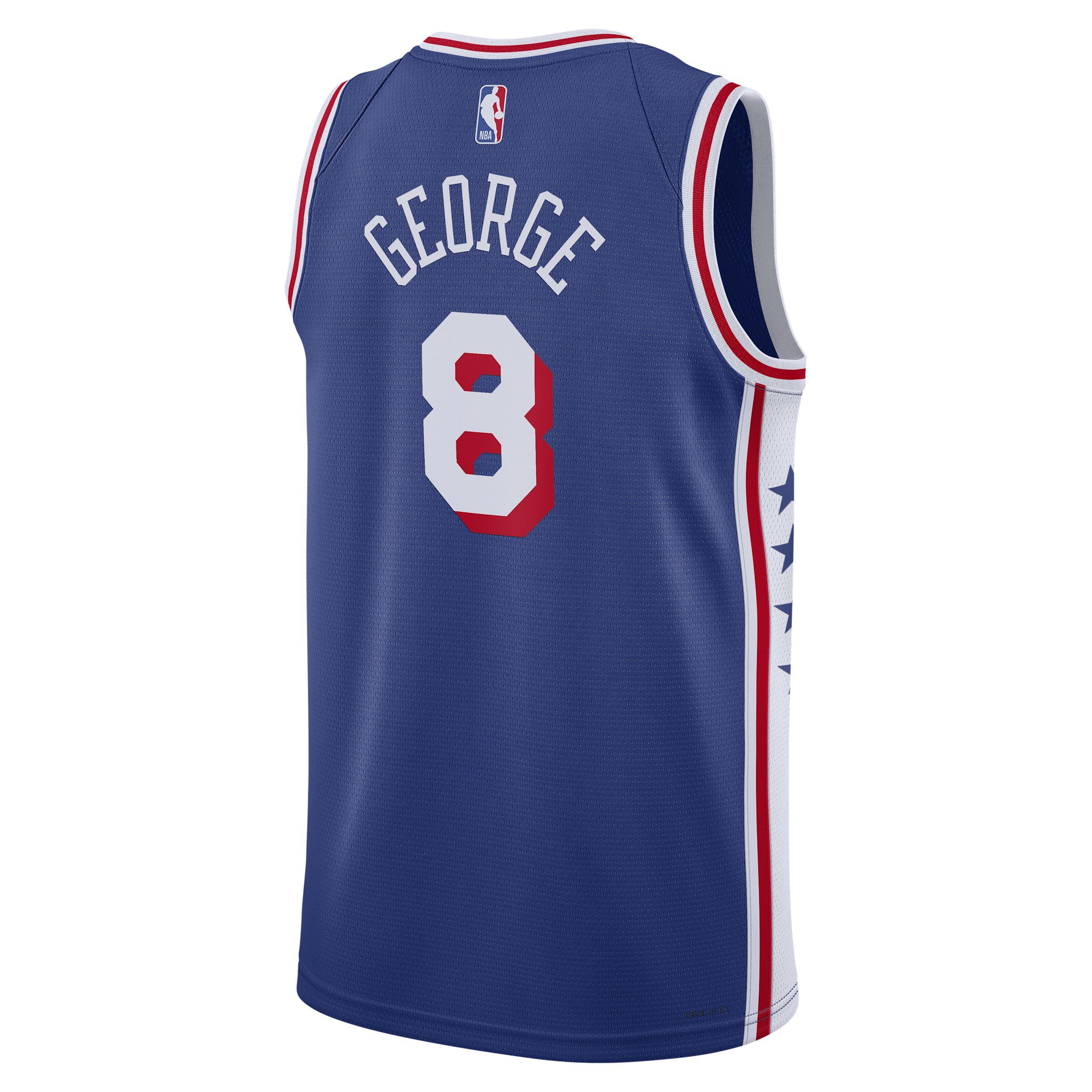 Unisex Nike Tyrese Maxey Royal Philadelphia 76ers Swingman Jersey - Icon Edition, Adult Unisex, Size: 3XL, 76r Blue Product Image