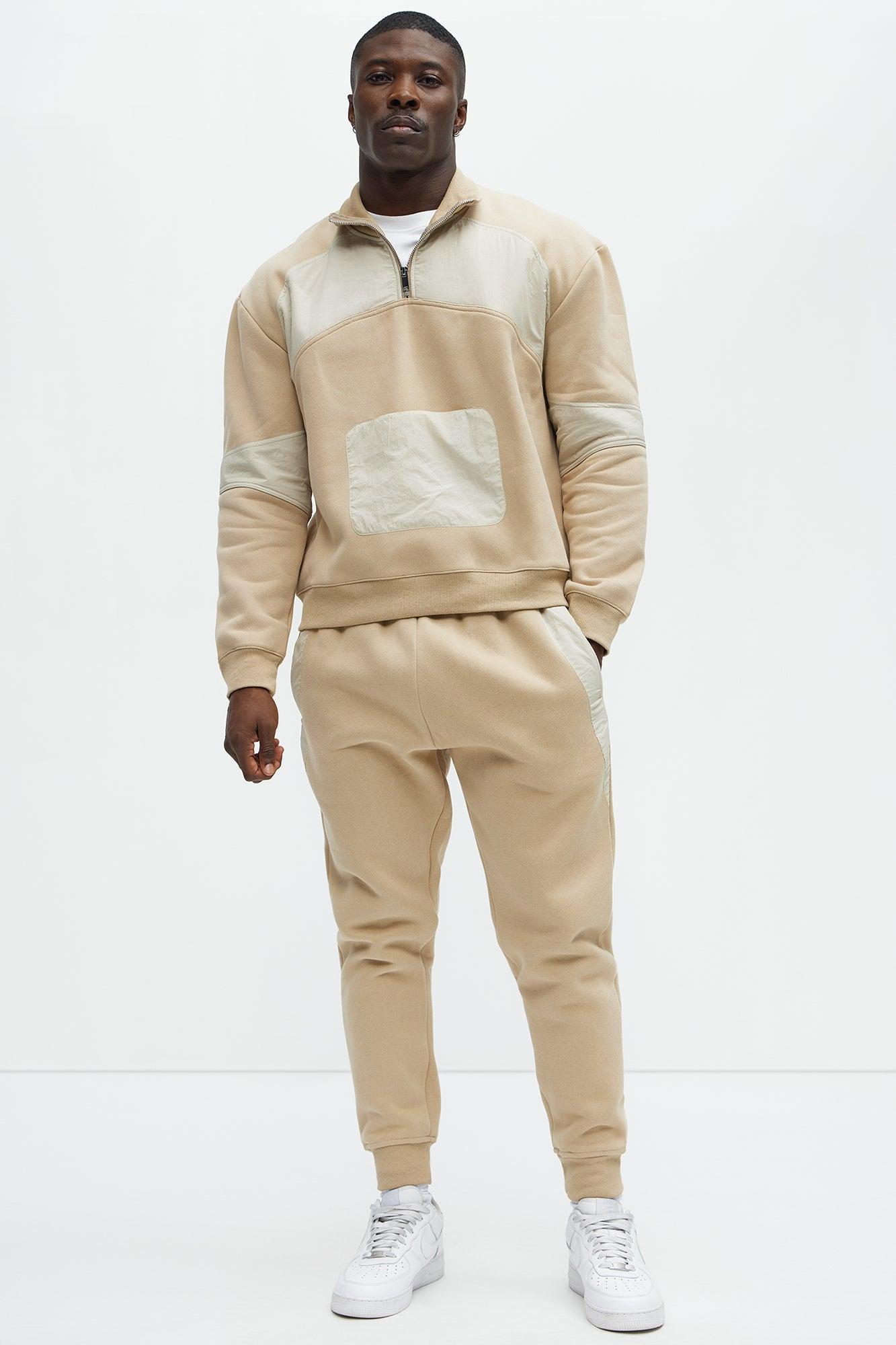 Dub Quarter Zip Sweatshirt - Stone Product Image