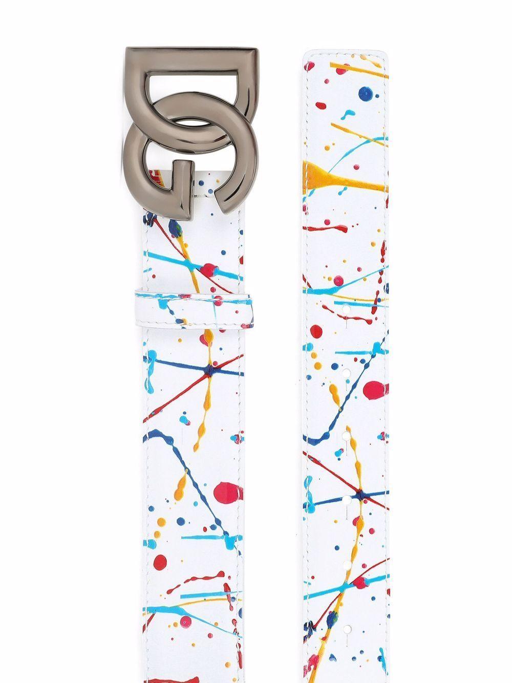 abstract-print buckle belt Product Image