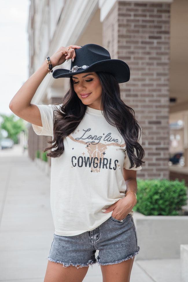 Long Live Cowgirls Ivory Graphic Tee SALE Product Image