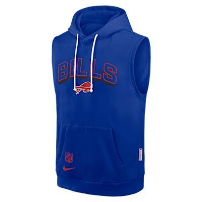 Buffalo Bills Sideline Nike Men's Dri-FIT NFL Sleeveless Pullover Hoodie Product Image