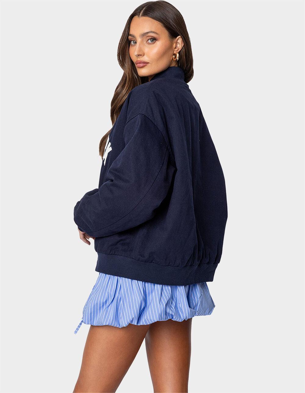 EDIKTED Big Apple Oversized Bomber Jacket Product Image