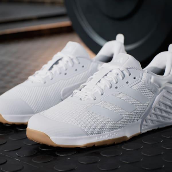 adidas Dropset 3 strength training shoes Cloud White M 14 / W 15 Unisex Product Image