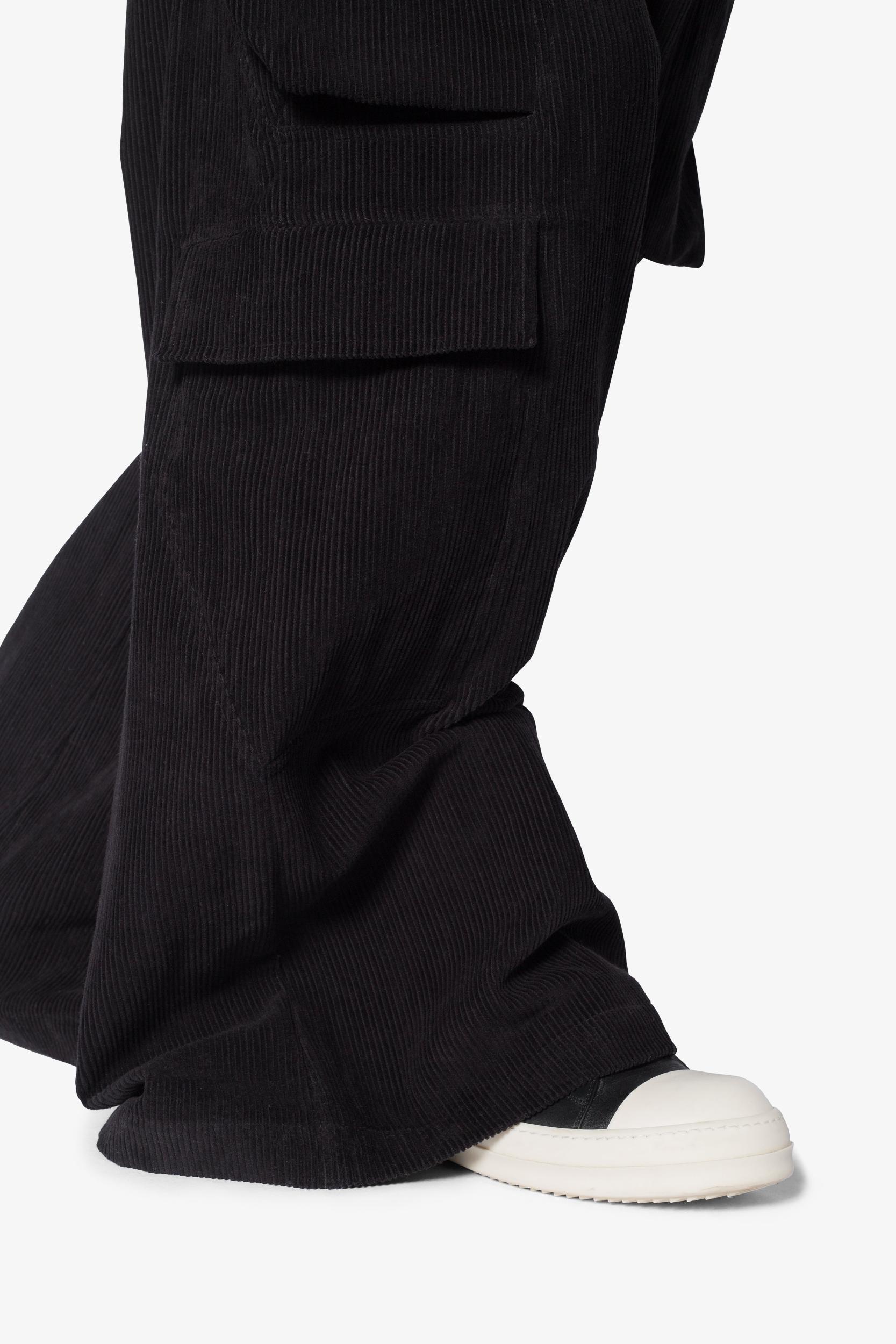Corduroy Rave Double Cargo Pants - Black Product Image