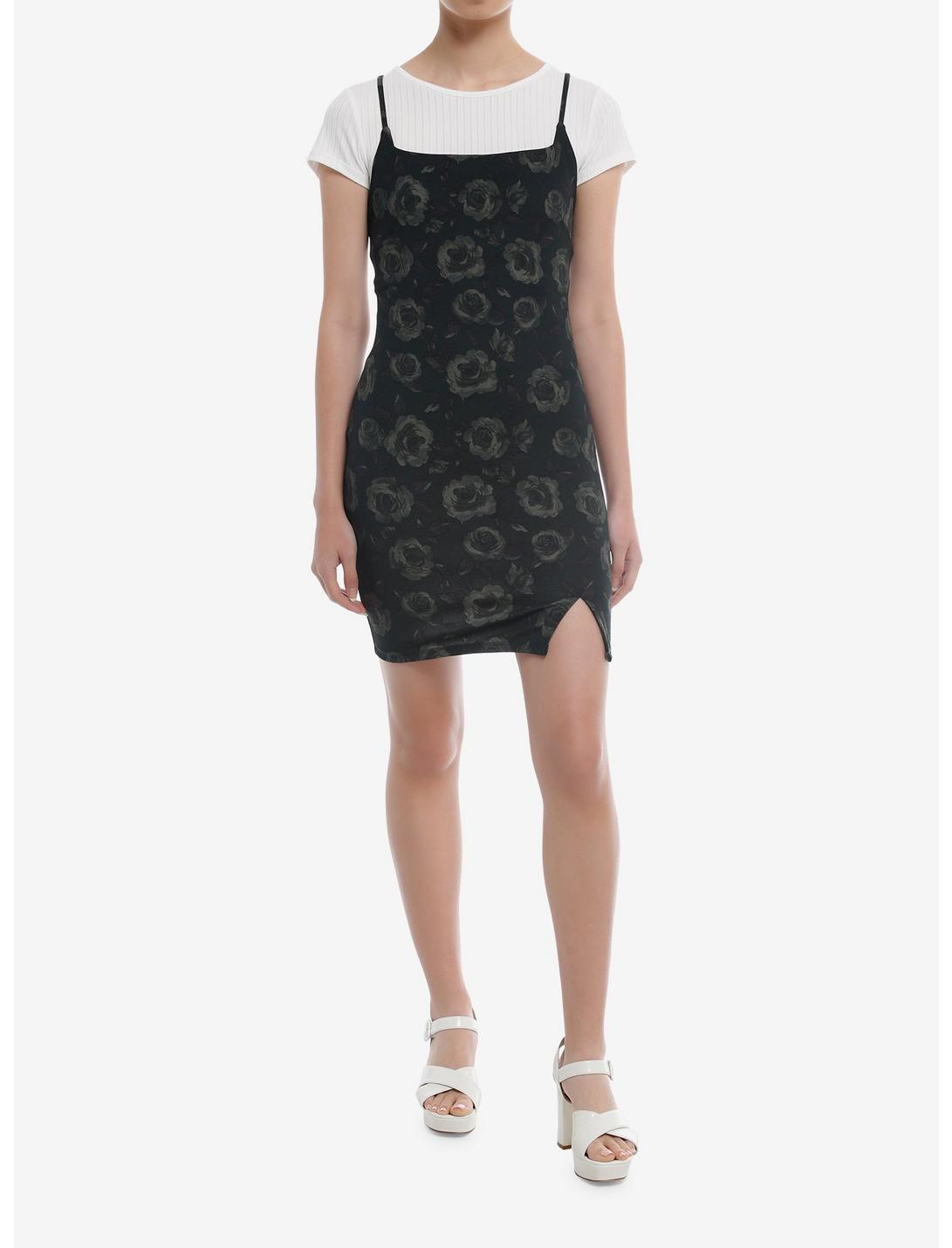 Thorn & Fable Green Rose Twofer Dress Product Image
