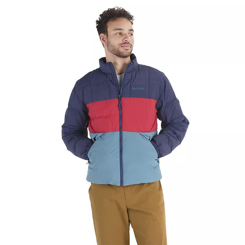 Men's Marmot Ares Colorblock Down Puffer Jacket, Size: Medium, Moon River Product Image