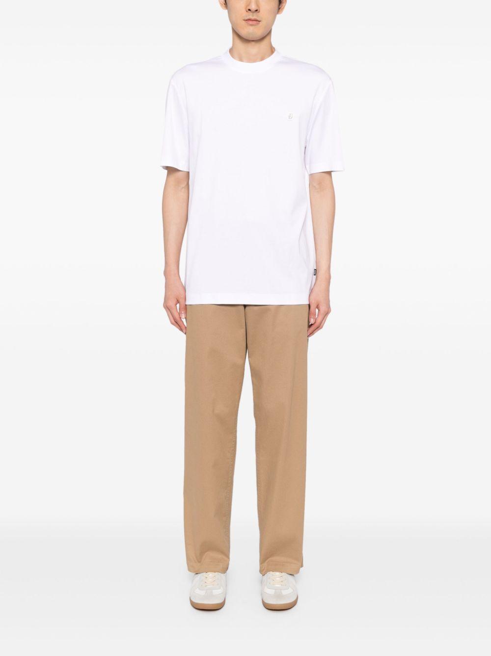 HUGO BOSS Taut Cotton T-shirt In White Product Image