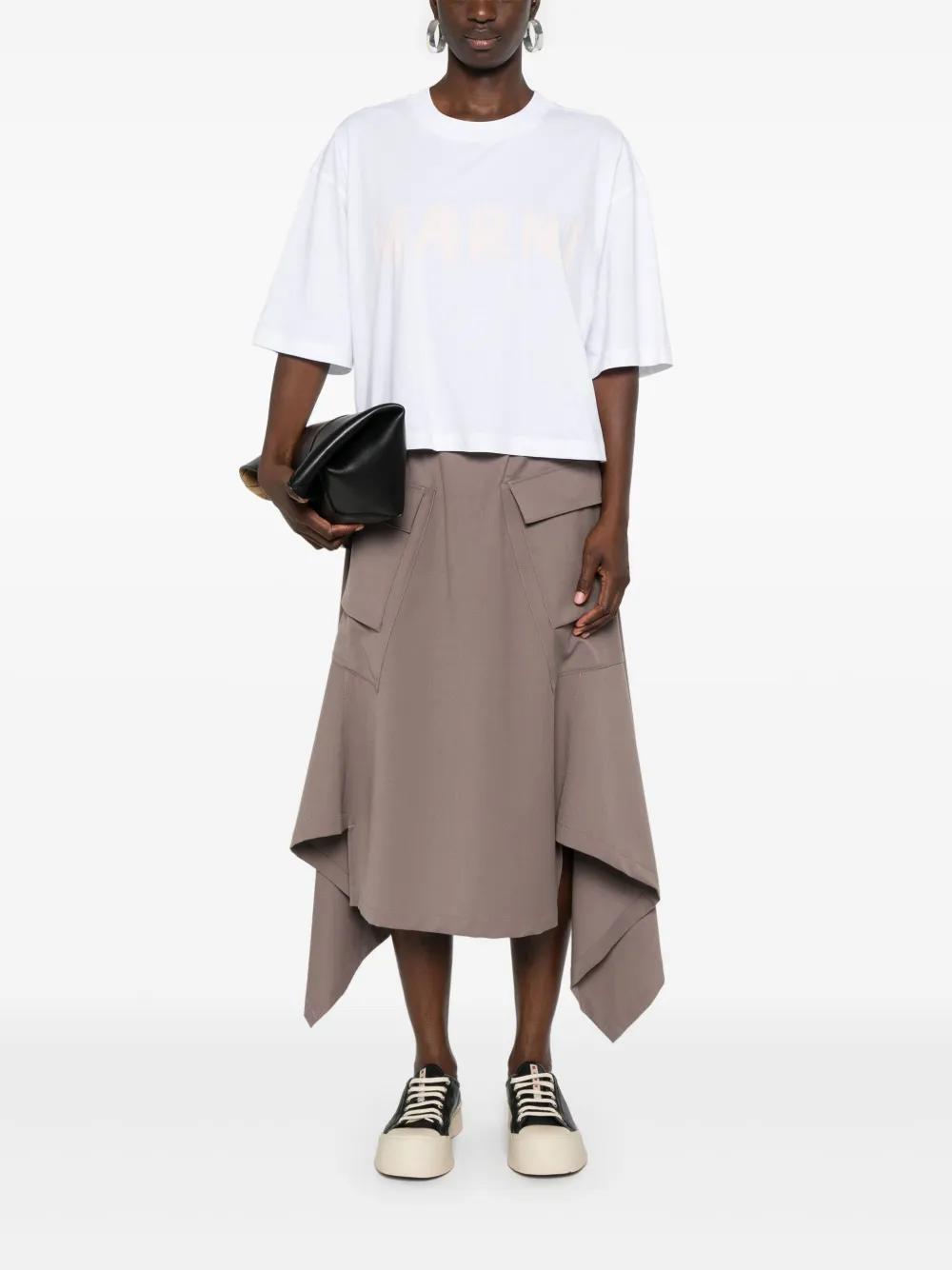 cropped organic cotton T-shirt Product Image