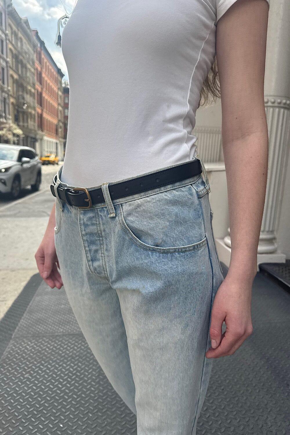 Faux Leather Buckle Belt Product Image