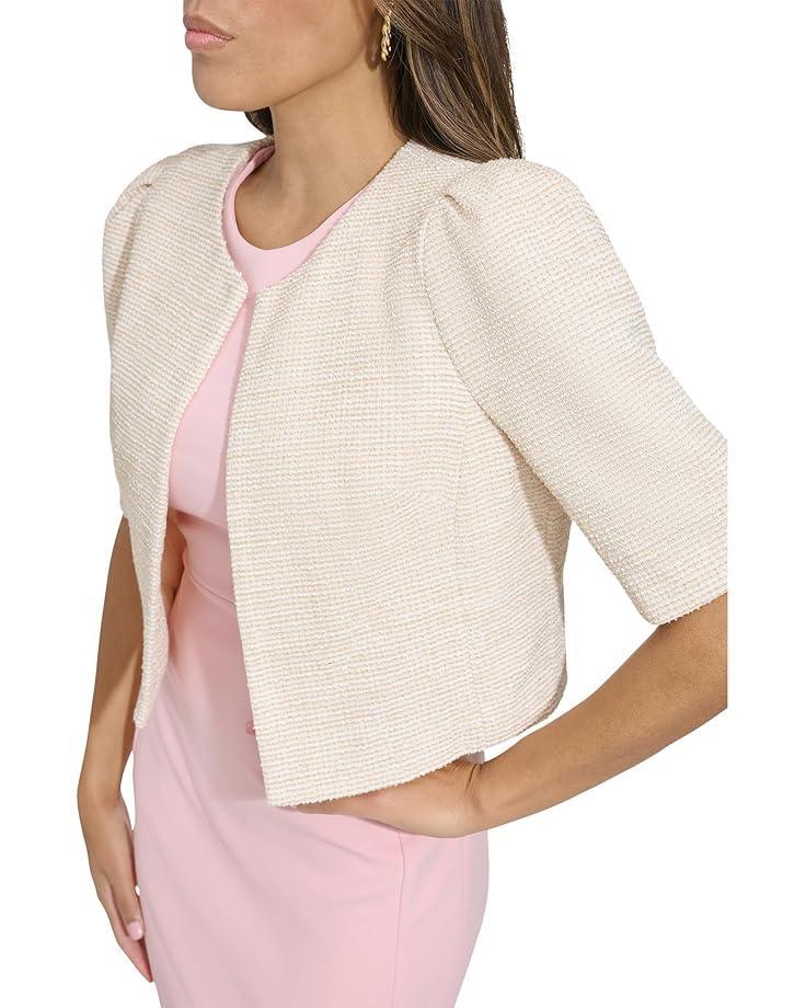 Cropped Shirt Jacket With Pocket And Gold Button Detail Product Image