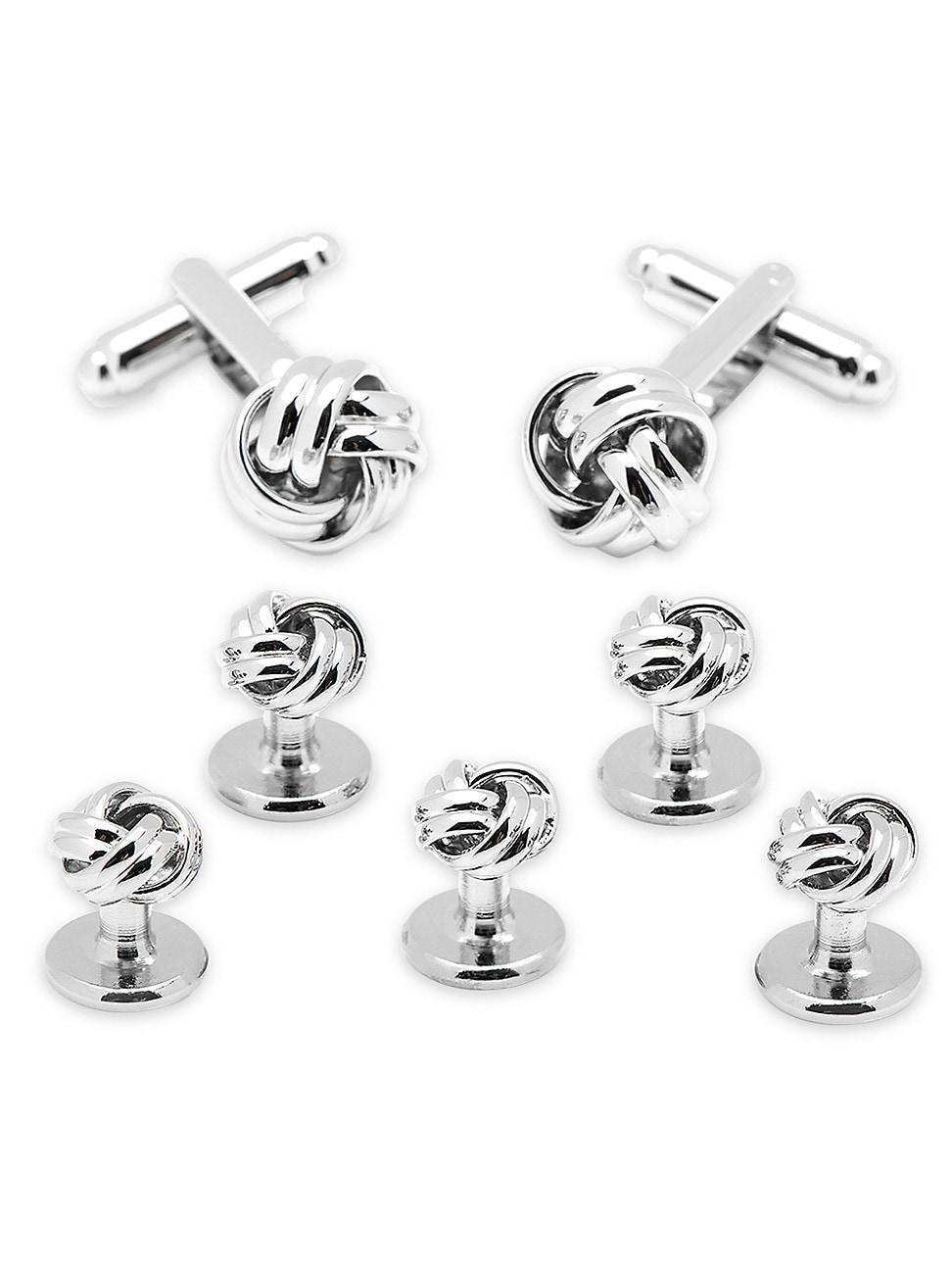 Mens Knot Cuff Link 5-Stud Set Product Image