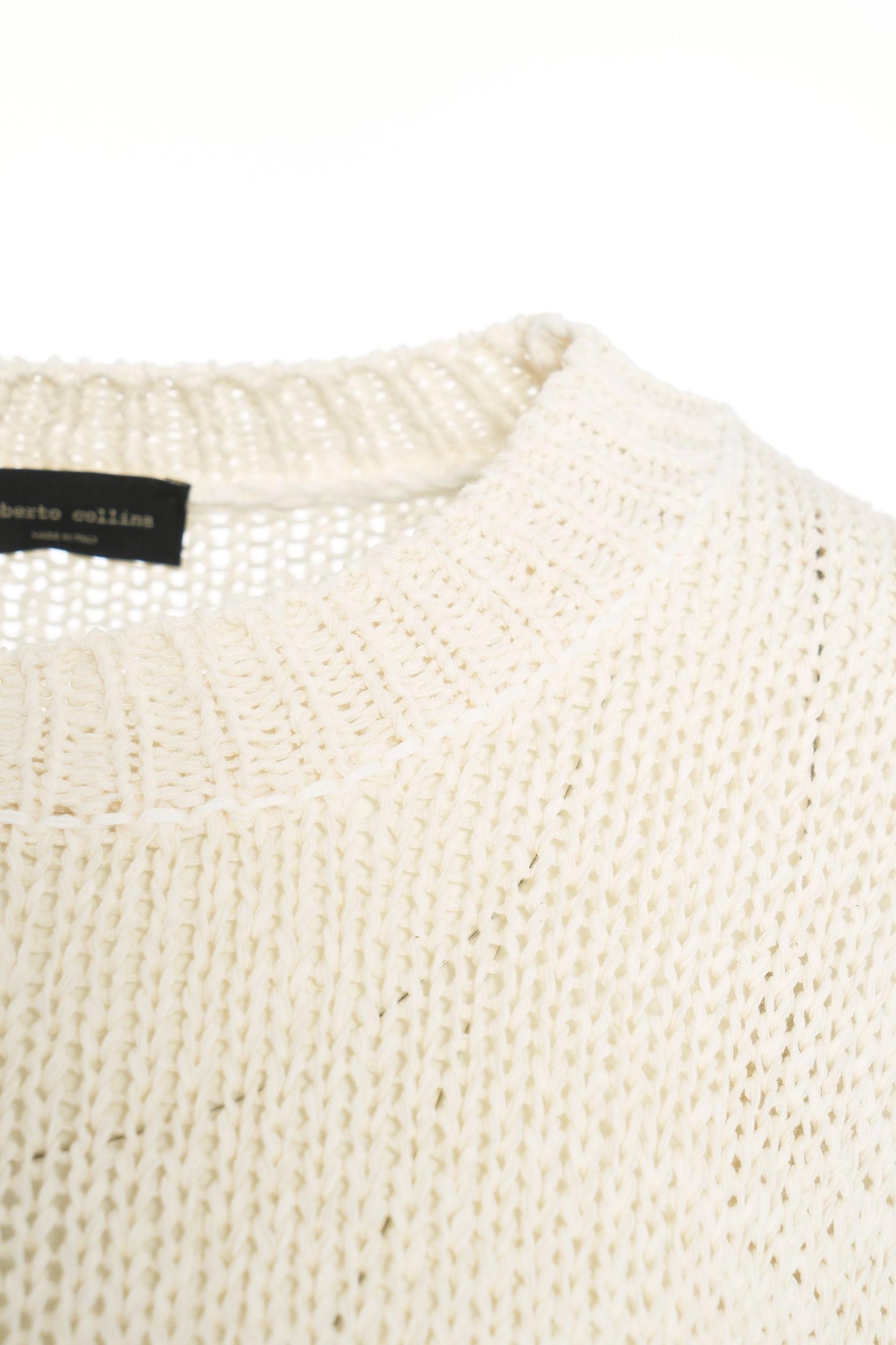 Short sleeve crochet sweater Product Image