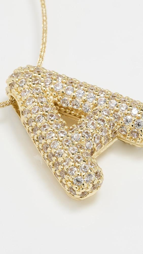 Maison Irem Initial Bubble Sparkle Necklace | Shopbop Product Image