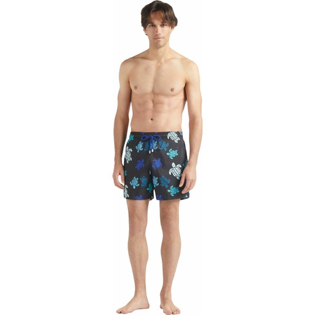 Mens Multicolor Turtle-Print Swim Shorts Product Image